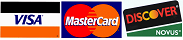 Accept Most Major Credit Cards Including Master Card, Visa, Discover