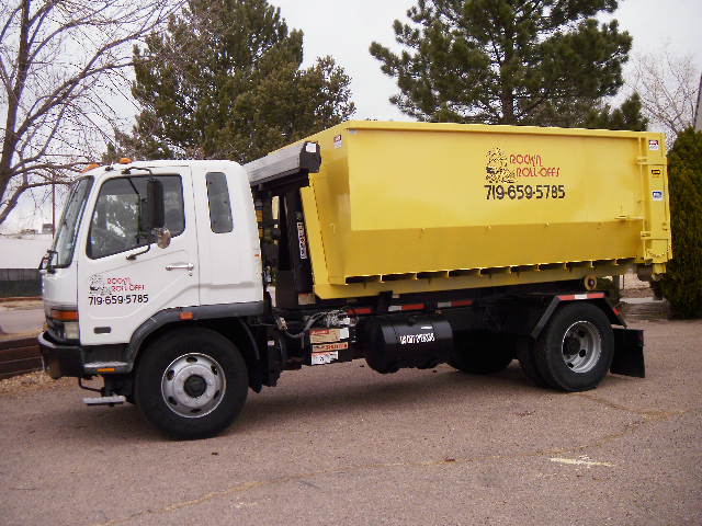 Truck with Rolloff Container