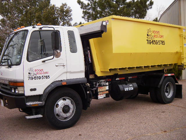 Truck with Rolloff Container